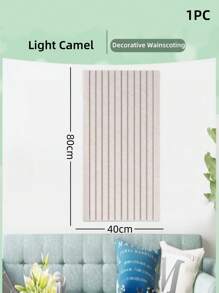 1pc Reusable No-Nail Soft Wall Cushion Panel, Adhesive Felt Wall Decor Board For Home & Office, Suitable For Decorating Feature Wall, Room Decor, Wall Covering, Photo Wall And Storage Organization In Bedroom, Study, Living Room, Entryway, Office