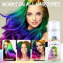 Temporary Hair Color Wax, Hair Wax Dye Pomades,Washable Hair Coloring Natural Hair Strong Style Gel Cream Hair Dye For Party,Hollowen,Cosplay. (Orange, 120ml) - 亮橙色 - 查看 10