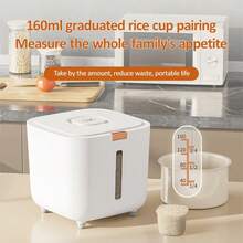 5kg Large Insect-Proof And Moisture-Proof Rice Bucket Cereal Sealed Jar Kitchen Storage Container Household Storage Box With Lid