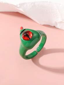 5pcs/Set Cute Monster Ring Set, Dopamine Ring Combo Gift For Couples And Best Friends - Multicolor - View 6