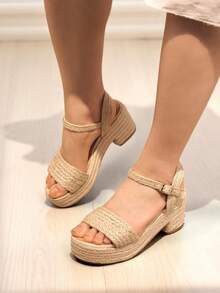 Women Platforms & Wedge Sandals - Beige - View 1