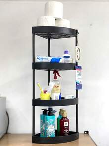 CORNER ORGANIZER, Kitchen, Bathroom, Workshop, Office, Living Room, 4 Levels, Hooks, Bathroom Drain Base. - 深灰色 - 查看 6