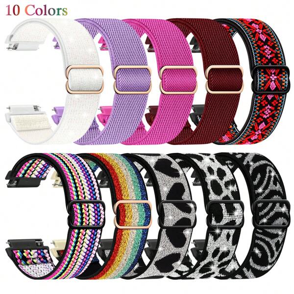 Correa de repuesto de nailon suave de 20 mm y 22 mm compatible con Samsung Galaxy Watch Active 2 (44 mm y 40 mm), Galaxy Watch 5 Pro (45 mm), Galaxy Watch 5, Galaxy Watch 42 mm, Galaxy Watch 4 Classic (42 mm y 46 mm) y Gear Sport.