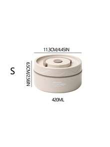 保温饭盒&保温袋-1个不锈钢保温碗和3个不锈钢保温碗+1个保温袋多种规格可选，密封保温饭盒，适合学校、办公室、户外露营和家庭使用，棕色，可微波炉加热