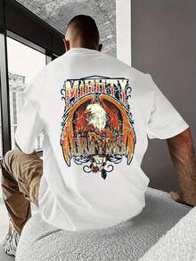 Playeras blanca de manga corta y negra de manga corta 100% algodón, con gráficos del personaje de anime, camiseta holgada de estilo casual, adecuada para chicos y parejas en verano, regalo de cumpleaños para chicos, regalo hecho a mano,La tela no tiene olor, camiseta estampada,playeras de hombre,viene bueno el estampado. - Blanco (parte posterior) - Ver 2