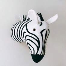 [ INS Hot ] Nordic Style Zebra+Giraffe Wall Decoration 3D Stereoscopic Animal Wall Hanging Room Minimalist Decorative Style
