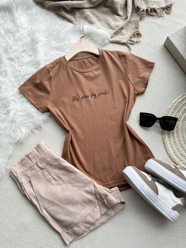 Camiseta Feminina Algodão "(res)pirar faz p(arte)"
