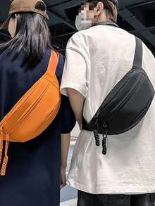 Waterproof Large - Capacity Chest Bag | Minimalist Fashion Design | Perfect For Daily Commute, Travel Adventures, Outdoor Hiking & Streetwear Styles | Lightweight Waist Pack For Men | Ideal For Storing Phones, Wallets, Essentials 2 0s Style Streetwear