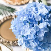 5/10pcs Artificial Hydrangea Artificial Flower Heads With Stems,Fake Hydrangea Flowers, Table Arrangement Decoration Flower,Champagne Fake Flower For Home Office Party Wedding, Fake Plants, Spring Decor, Room, Desk, Garden Decor, Room Decoration Stuff, Valentine's Day, Gift Gifts Birthday Graduation