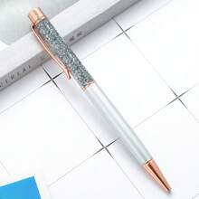1PC Personalized Engraved Glitter Ballpoint Pen, Customized Quicksand Ballpoint Pen,Gift For Women, Stationery, Office Accessories,Writing Tools, School Supplies,Back To School