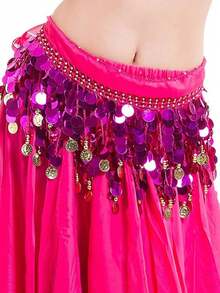 肚皮舞亮片腰带金铜币肚皮舞臀巾女士肚皮舞腰链舞蹈表演腰带