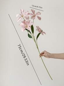 1件/3件家居装饰人造花、人造植物、火焰兰花、人造花、婚礼和酒店装饰、家居背景插花、插花、庭院和花园装饰、人造花、塑料花、客厅和餐桌装饰、花瓶插花 - 彩色 - 查看 3