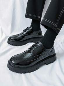 Mocassins de luxe pour hommes, chaussures plates style tressé en paille avec bande élastique pratique, chaussures habillées pour le port quotidien, le mariage, les banquets, le bureau et les occasions d'affaires au printemps et en automne - Noir - Voir 9