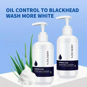 MERCILEN (200g/瓶) 梦之蓝氨基酸洁面亮肤洗面奶 洁面泡沫