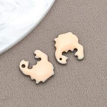 10pcs 10x10mm Cute Enamel Stainless Steel Crab Charms Mini Cute Marine Life Animal Pendants For DIY Ocean Bracelet Necklace Earrings Jewelry Making Crafts Accessories