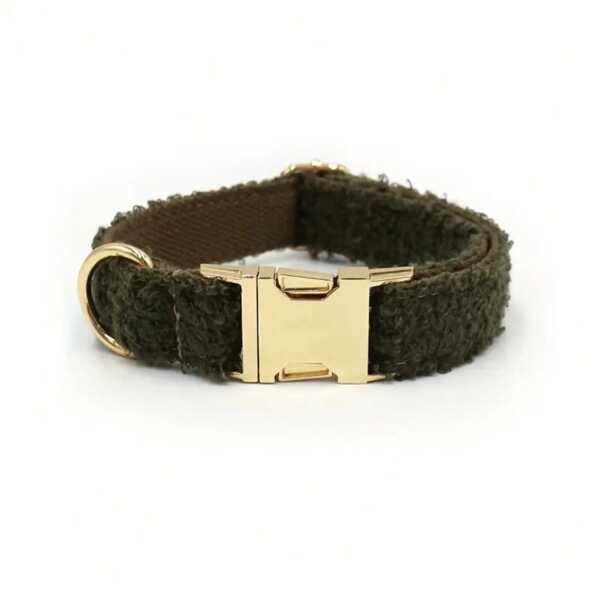 Soft And Comfortable Velvet Zinc Alloy Pet Collar, Suitable For Small, Medium And Large Dogs, Pet Collar Dog Collar, Zinc Alloy Design Is Durable, Easy To Buckle And Unfasten, High-End Dog Collar, Wedding, Valentine's Day(Due To Different Fabrics, The Batch And Color May Be Slightly Different, Sent Randomly)