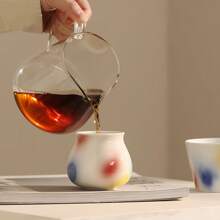 1 PIEZA Taza de café de cerámica con color de esmalte, taza de té de cerámica, taza de café hecha a mano, taza de degustación, taza de café para eventos, color de dopamina, agarre cómodo, de alta calidad y saludable, hermosa y práctica, taza de agua para el hogar u oficina, apropiada para regalo 180ml