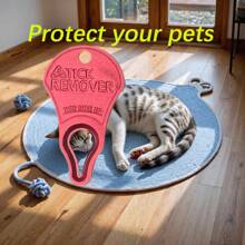 Doble protección para humanos y mascotas, 1/2 piezas Kit de emergencia contra garrapatas para el hogar - Pinzas para extracción de garrapatas + Tarjetas de desinfección + Peine para mascotas, Juego de prevención y protección contra garrapatas para interiores y exteriores, herramientas para prevenir picaduras de garrapatas