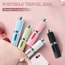 1 件旅行香水雾化器可填充瓶，8ml 便携式迷你喷雾旅行瓶，易于补充空雾化器瓶，适用于钱包手提包口袋行李箱 - 彩色 - 查看 5