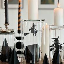 1 Stück Halloween Hexe Banner, Halloween Party Zubehör, Horror Halloween Kamin Hängende Girlande, Vintage Halloween Inneneinrichtung, Ziehflagge Party Papier Schwalbenschwanz Flagge, Halloween Thema Banner Heim Dekoration Halloween Dekoration Herbst Dekoration Raumdekoration