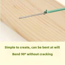 10pcs/20pcs Plant Support Stake / Flower Rod / Greenery Fixing Rod Plant Stake, Plant Rod, Garden Green Bendable Single Stem Plant Support Stake Suitable For Indoor And Outdoor Plants Potted Plants Flowers Orchids Peonies Roses Simulation Flower Rods Diy Handmade Floral Wire Green Flower Rods Simulation Fake Flower Wire Bendable Flower Rod