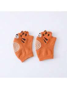 2 pares de rodilleras y coderas para niños, juego de equipos de protección de goma punteados antideslizantes para gatear, primavera/verano