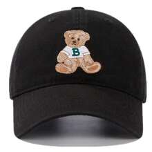 JZML 1 Unisex Bear Embroidery Casual Baseball Cap