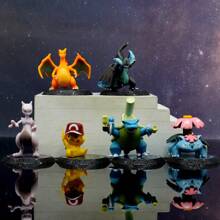pokemon 1 Stück Pokémon Pikachu Action Figur Serie, Pikachu Puppe Figur, süße Taschenmonster Action Figur, Sammlerstück Dekoration Geschenk, zufälliger Stil