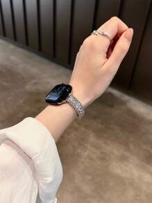 The New Diamond Bracelet Strap Is Compatible With Apple Watch Straps, Compatible With Apple Watch Straps 10/8/9/7/6/5/4/3/2/1 Series, And Compatible With Apple Watch Straps Ultra40mm 44 41 45 49 42 38mm Women's Fashion Bracelet Accessories. It Is Not Stuffy And Comfortable To Wear, Perfectly Fitting The Wrist
