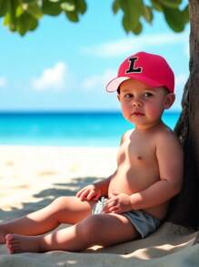 1 pièce Casquette de baseball pour enfants avec lettres de l'alphabet 26, broderie fil doré, style lettre, pour bébé garçons style Kpop, casquette snapback, chapeaux de soleil pour filles et garçons 1-3 ans