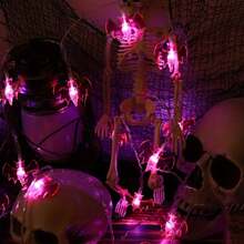 1 Peça Luzes de Fio LED em Forma de Morcego, Luzes Decorativas de Atmosfera de Feriado, Adequadas para Halloween, Casa Assombrada, Festas de Feriado, Decoração de Quarto e Sala de Estar