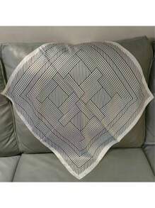 1 pièce Foulard carré imprimé simple de 70 cm, polyvalent pour les femmes comme ceinture de taille, décor de sac, bandeau, foulard de cou, accessoire de mode