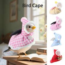 1 Stück Papageienfedern Mantel, weiches kariertes Haustier Vogel Kleidungsstück, bietet Wärme und Komfort für alle Vogelarten