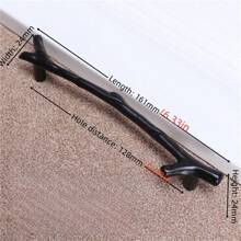 1 Piece Of Modern Simple Tree Rod Classical Chinese Black Branch Zinc Alloy Handle, Drawer, Wardrobe, Bedside Table, Locker, Door Handle, Furniture Hardware Accessories