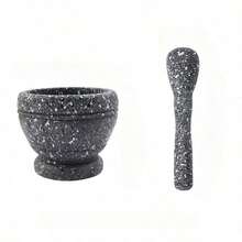 树脂研钵研杵套装大蒜香草香料混合研磨粉碎碗餐厅厨房工具