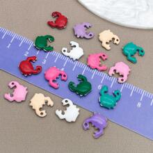 10pcs 10x10mm Cute Enamel Stainless Steel Crab Charms Mini Cute Marine Life Animal Pendants For DIY Ocean Bracelet Necklace Earrings Jewelry Making Crafts Accessories