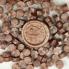 100 sztuk/worek Metalowe ośmiokątne koraliki do pieczętowania woskiem, używane do pieczętowania kopert, zaproszeń ślubnych, koralików do pieczętowania opakowań prezentowych