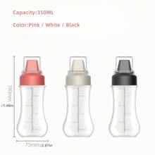 1pc Kitchen Squeeze Sauce Bottle With Dust Cover, Suitable For Salad Dressing, Ketchup, Squeeze-Style Sauce Bottle, 5-Hole Multi-Function Kitchen Tool