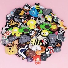 Fun & Creative! 20/30/50PCS Cartoon Animal Shoe Decorations Cartoon Animal Decor Set For Creative Fun