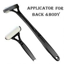 1pc Folding Back Lotion Applicator, 18.31 Inch Long Handle, Sunscreen Moisturizer Body Massager Roller, Detachable Travel Friendly, 2025 New Design
