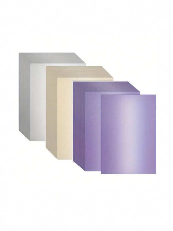 15 feuilles de carton pailleté violet, papier cartonné métallique A4, 250g/m² (92 lb), papier perlé double face pour invitations, carterie, artisanat DIY, fournitures scolaires, rentrée scolaire