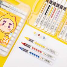 Ronghui 12/24/36/48 Colors, Acrylic Art Markers, Quick Drying Watercolor Pens For Drawing, Doodling, Teachers And Back To School Use