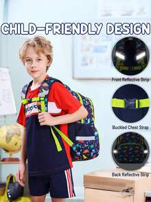 3PCS Cute Kids Backpacks For Teen Boy Girl - Waterproof Bookbag Set Primary School Daypack Elementary Students Knapsack With Lunch Box & Pencil Case For Preschool Kindergarten Backpack Back To School Student - Mermaid - View 7