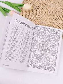 1 件成人按数字涂色本：75 幅精美图画，专为娱乐、成人放松和缓解压力而设计，可连续数小时涂色（包括花卉、动物、曼陀罗、自然、风景等），返校，学校用品