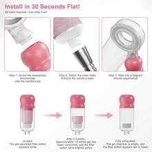 MR IRONSTONE Fragrance Showerhead, Vitamin C Shower Filter, Filtered Shower Head For Hard Water - Giving  Output Showerhead, Easy Installation - Skin Moisturizing, AromaTherapy, Brighter Skin & Hair, Remove Chlorine & Fluoride For Dry Hair & Skin, Help With Softer Skin And Hair Enhancement(Rose Fragrance) - one-size - View 9