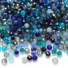 200 piezas de cuentas redondas de vidrio verde de 4mm para hacer joyas y manualidades DIY