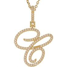 Gold Plated Initial Necklaces For Women Letter Pendant Necklaces Cubic Zirconia Stainless Steel Chain Iced Out Letter Necklace Birthday Gifts