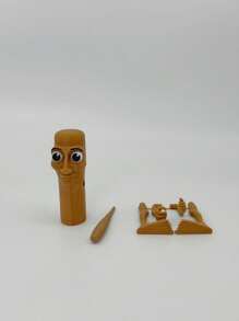 3D Printed "Tong Tong Tong" Wooden Stick Man, American Shanhaijing, Funny Gag Toy, Stress Relief, Model, Figurine, Decoration, Creative, Student Gift, Holiday Gift, Good Gift