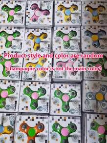Random 1pc Colorful Box Finger Spinner Tri-Spinner Fidget Toy, Creative Anti-Stress Toy Gift, Minimalist Bearing Finger Spinner To Release Pressure For Adults