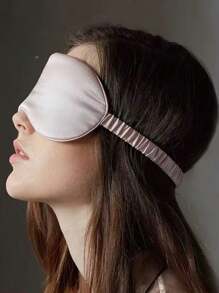 2 paquetes de máscara de ojos de seda de morera, máscara de ojos que bloquea la luz, transpirable